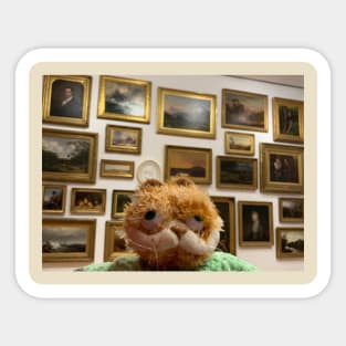 Garfield goes to the museum Sticker